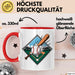 Baseballspieler Tasse Geschenkidee für Baseballliebhaber Rot Trendation