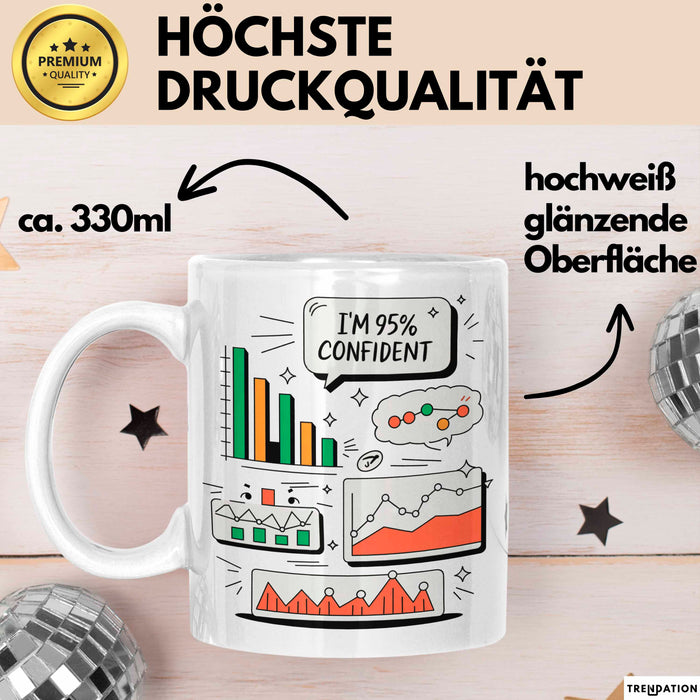 Statistiker Tasse Geschenk Lustige Geschenkidee Spruch Für Daten Analysten Weiß Trendation