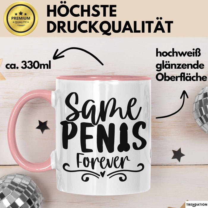 Verheirattet Tasse Geschenk Same Penis Forever Geschenk Braut Rosa Trendation