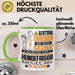 Hundefrisör Geschenk Tasse Lustiger Spruch Erheben Sie Sich Der Hundefrisör Betritt den Raum Grün Trendation