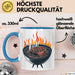 BBQ Fan Tasse Geschenkidee für Grill Enthusiasten Blau Trendation