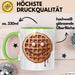 Waffel Liebhaber Tasse Geschenkidee für Sirup Fan Frühstück Grün Trendation