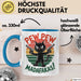 Katzen Tasse Geschenk Pew Pew Madafakas Geschenkidee Lustig Katze Blau Trendation