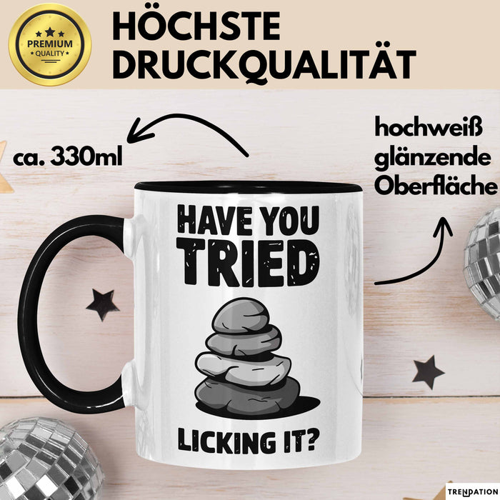 Geologie Liebhaber Geologe Tasse Geschenk Lustige Geschenkidee Spruch Hast Du Versucht Es Zu Lecken Trendation