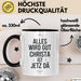 Christa Tasse Geschenk Alles Ist Gut Christa Ist Jetz Da Geschenkidee Becher mit Name Schwarz Trendation