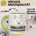 Fußballspieler Geschenk Tasse Ich Bin Fußballspieler Aber Sag Doch Einfach Superheld Lustige Geschenkdiee für Fußballspieler Kaffee-Becher Grün Trendation