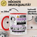 Musikfan Tasse Geschenk Lustiger Spruch Bitte Erheben Sie Sich Seine Majestät Die Musikfan Betritt Den Raum Rot Trendation