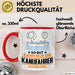 Kanufahrer Geschenk Tasse So Gut Kann Nur Ein Kanufahrer Aussehen Geschenkidee Kaffee-Becher Rot Trendation