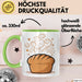 Brotbäcker Tasse Geschenkidee für Teigknet Fan Grün Trendation
