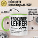 Geografielehrer Unterricht Tasse Geschenk Lustige Geschenkidee Spruch Erdkunde Lehrer Grün Trendation