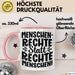 Menschenrechte Statt Rechte Menschen Tasse Geschenk Frieden Becher Rosa Trendation