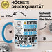 Keyboard-Spieler Geschenk Tasse Lustiger Spruch Erheben Sie Sich Der Keyboard-Spieler Betritt den Raum Blau Trendation