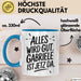 Gabriele Tasse Geschenk Alles Ist Gut Gabriele Ist Jetz Da Geschenkidee Becher mit Name Blau Trendation