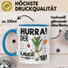 18. Geburtstag Tasse Geschenk Jungs Männer Mann 18Er Hurra Der Lauch Wird 18 Blau Trendation