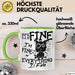 Its Fine Im Fine Everything Is Fine Tasse Geschenk Katze Humor Sarkasmus Kaffee-Becher Grün Trendation