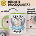 Serien Napper Tasse Geschenkidee für Schläfern Fans Grün Trendation