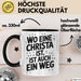 Christa Tasse Geschenk Wo Eine Christa Ist Ist Auch Ein Weg Geschenkidee Becher mit Name Schwarz Trendation