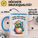 Sarkasmus Tasse Geschenkidee Schau Mich Nicht An Humor Fan Blau Trendation