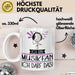 Geschenk für Musikfan Tasse Lustige Geschenkidee Geburtstag Ich Bin Musikfan Ich Darf Das Weiß Trendation