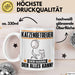 Katzenbetreuer Tasse Geschenk für Katzenbetreuer Der Mann Der Alles Kann Geschenkidee zum Geburtstag Weiß Trendation