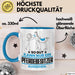 Pferdebesitzer Geschenk Tasse So Gut Kann Nur Ein Pferdebesitzer Aussehen Geschenkidee Kaffee-Becher Blau Trendation