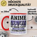 Anime Tasse Geschenk Realitätsflucht Lustiger Spruch Manga Fans Rot Trendation