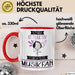 Musikfan Tasse Geschenk Becher Stark Attraktiv Furchtlos Musikfan Lustige Geschenkidee Rot Trendation