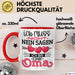 Nicht Ich Bin Die Oma Tasse Geschenk Muttertag Lustiger Spruch Rot Trendation