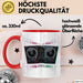 DJ Tasse Geschenkidee für Musikmixer Fans Rot Trendation