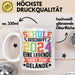 Schule Geschafft Abschluss Abi Tasse Geschenk 2025 Eine Legende Geht Vom Gelände Weiß Trendation