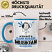 Musikfan Geschenk Tasse So Gut Kann Nur Ein Musikfan Aussehen Geschenkidee Kaffee-Becher Blau Trendation