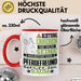 Pferdefreund Geschenk Tasse Lustiger Spruch Erheben Sie Sich Der Pferdefreund Betritt den Raum Rot Trendation