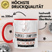 Bungee-Jumperin Weil Es Keinen Schöneren Beruf Gibt Tasse Geschenk für Eine Bungee-Jumperin Lustig Rot Trendation