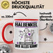 Halbenkel Tasse Geschenk für Halbenkel Der Mann Der Alles Kann Geschenkidee zum Geburtstag Rot Trendation