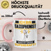 Saxophonist Tasse Geschenk für Saxophonist Geburtstag Lustiger Spruch Kaffee-Becher Was Ist Deine Superkraft Rosa Trendation