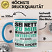 Lehrer Tasse Geschenk Unterrichte Ich Deine Kinder Lustiger Spruch Blau Trendation