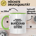 Burkhard Tasse Niemand Ist Perfekt, Burkhard Ist Nah Dran Geschenk Grün Trendation