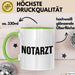 Sanitäter Tasse Geschenk Notfallarzt & Rettungssanitäter Grün Trendation