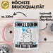 Enkelsohn Tasse Geschenk für Enkelsohn Der Mann Der Alles Kann Geschenkidee zum Geburtstag Rosa Trendation