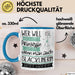 Slacklinerin Tasse Geschenk Spruch Wer Will Schon Prinzessin Sein Wenn Man Auch Slacklinerin Sein Kann Blau Trendation
