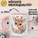 Hirsch Tier Tasse Geschenk Lustige Geschenkidee Spruch Rosa Trendation