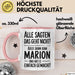 Marion Tasse Geschenk Alle Sagten Das Geht Nicht Aber Dann Kam Marion Und Hat Es Einfach Gemacht Geschenkidee Becher mit Name Rosa Trendation