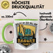 Baggerfahrer Geschenk Tasse Geschenkidee für Bagger-Fahrer Baustelle Der Tut Nix Der Will Nur Bagger Fahren Grün Trendation