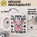 Schweine-Liebhaber Tasse Geschenk Mich Gibt Es Nur Mit Schwein Hausschwein Weiß Trendation
