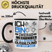 Zweiradmechaniker Ausbildung Tasse Geschenk Ich Bin Zweiradmechaniker In Der Ausbildung Ich Darf Das Geschenkidee Spruch Schwarz Trendation