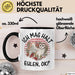 Eulen Liebhaber Tasse Geschenk Ich Mag Halt Eulen Ok Kaffee-Becher Eulenfans Geschenkidee Schwarz Trendation