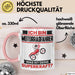 Motorradfahrer Tasse Geschenk für Motorradfahrer Geburtstag Lustiger Spruch Kaffee-Becher Was Ist Deine Superkraft Rosa Trendation