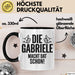 Gabriele Tasse Geschenk Die Gabriele Macht Dat Schon Geschenkidee Becher mit Name Schwarz Trendation