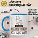 Geschenk für Katzenbetreuerin Tasse Lustige Geschenkidee Geburtstag Ich Bin Katzenbetreuerin Ich Darf Das Blau Trendation