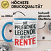 Krankenschwester Pflege Betreuung Tasse Geschenk Lustige Geschenkidee Spruch Die Pflegende Legende Geht In Rente Blau Trendation
